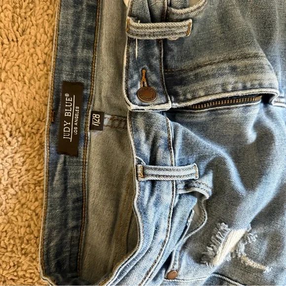 Judy Blue distressed boot cut Jeans size 7/28 - Picture 4 of 4